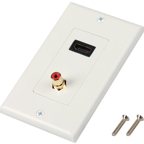 Uqhagamshelwano lwetshiphu emsebenzi 3RCA Wall Plate