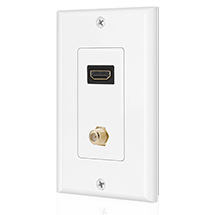 I-HDMI kunye ne-COAX Wall plate