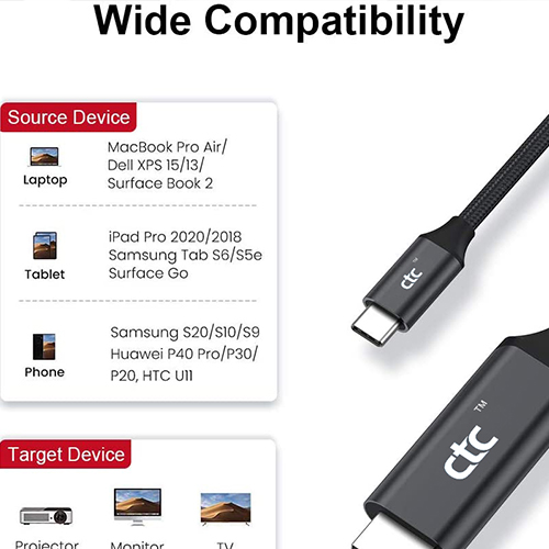 Uhlobo C lwe-USB ukuya kwi-HDMI